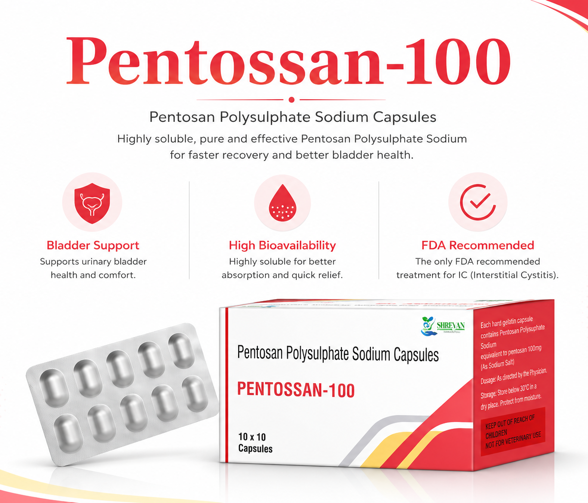 Pentossan-100 – Pentosan Polysulphate Sodium Capsules by Siidvan Healthcare